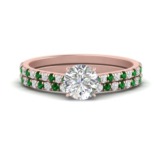french-pave-round-petite-emerald-wedding-ring-set-in-FD9918ROGEMGRANGLE3-NL-RG-B1