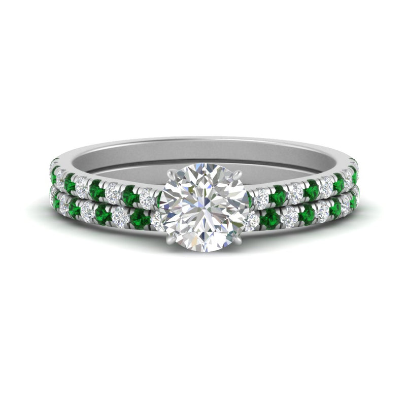 french-pave-round-petite-emerald-wedding-ring-set-in-FD9918ROGEMGRANGLE3-NL-WG-B1