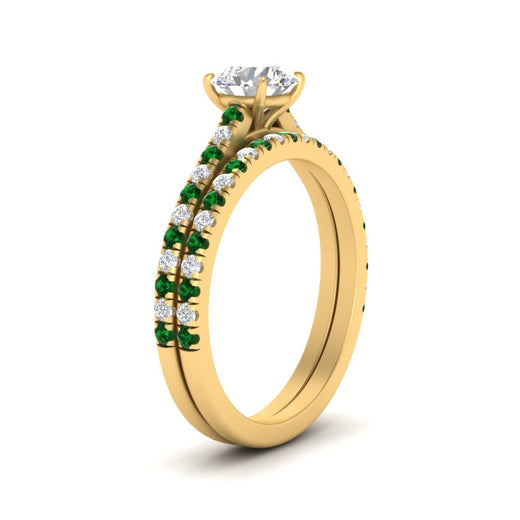 french-pave-round-petite-emerald-wedding-ring-set-in-FD9918ROGEMGRANGLE3-NL-YG-B1