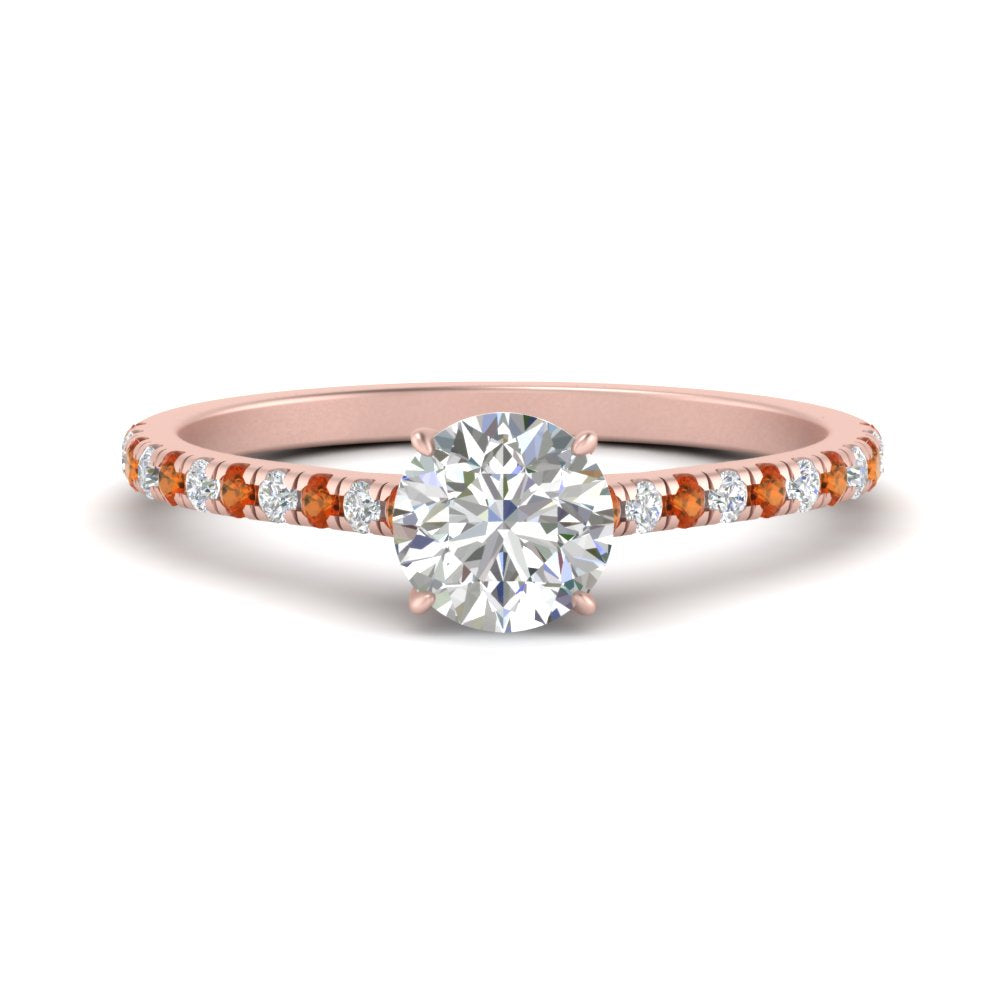 french-pave-round-petite-orange-sapphire-engagement-ring-in-FD9918RORGSAORANGLE3-NL-RG