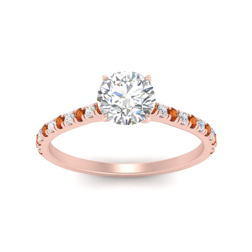 french-pave-round-petite-orange-sapphire-engagement-ring-in-FD9918RORGSAORANGLE3-NL-RG