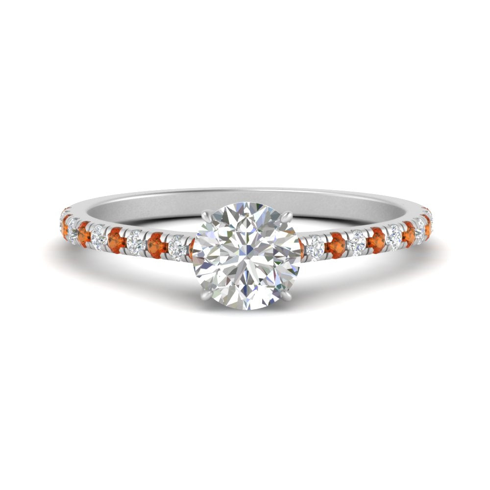 french-pave-round-petite-orange-sapphire-engagement-ring-in-FD9918RORGSAORANGLE3-NL-WG