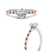 Load image into Gallery viewer, french-pave-round-petite-orange-sapphire-engagement-ring-in-FD9918RORGSAORANGLE3-NL-WG