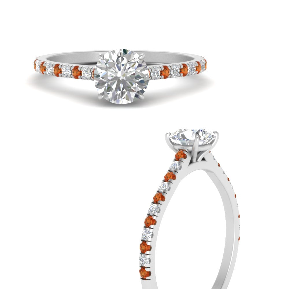 french-pave-round-petite-orange-sapphire-engagement-ring-in-FD9918RORGSAORANGLE3-NL-WG