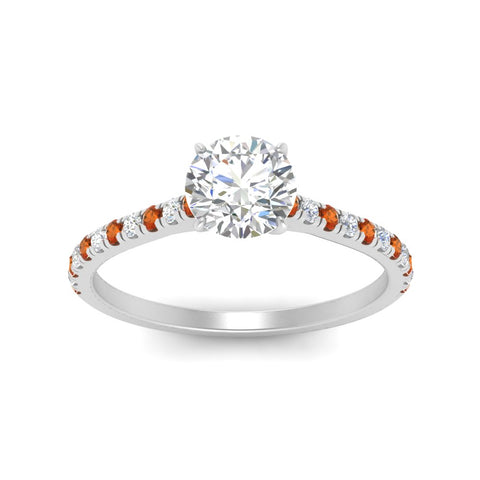french-pave-round-petite-orange-sapphire-engagement-ring-in-FD9918RORGSAORANGLE3-NL-WG