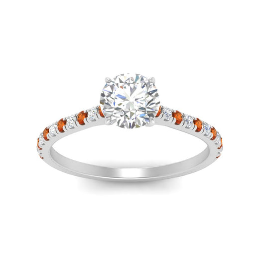 french-pave-round-petite-orange-sapphire-engagement-ring-in-FD9918RORGSAORANGLE3-NL-WG
