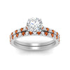 Load image into Gallery viewer, french-pave-round-petite-orange-sapphire-wedding-ring-set-in-FD9918ROGSAORANGLE3-NL-WG-B1