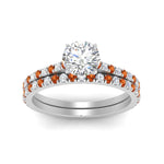 Load image into Gallery viewer, french-pave-round-petite-orange-sapphire-wedding-ring-set-in-FD9918ROGSAORANGLE3-NL-WG-B1
