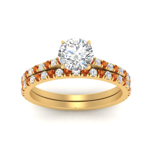 french-pave-round-petite-orange-sapphire-wedding-ring-set-in-FD9918ROGSAORANGLE3-NL-YG-B1