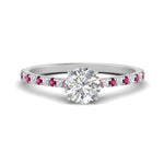 Load image into Gallery viewer, french-pave-round-petite-pink-sapphire-engagement-ring-in-FD9918RORGSADRPIANGLE3-NL-WG
