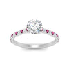 Load image into Gallery viewer, french-pave-round-petite-pink-sapphire-engagement-ring-in-FD9918RORGSADRPIANGLE3-NL-WG