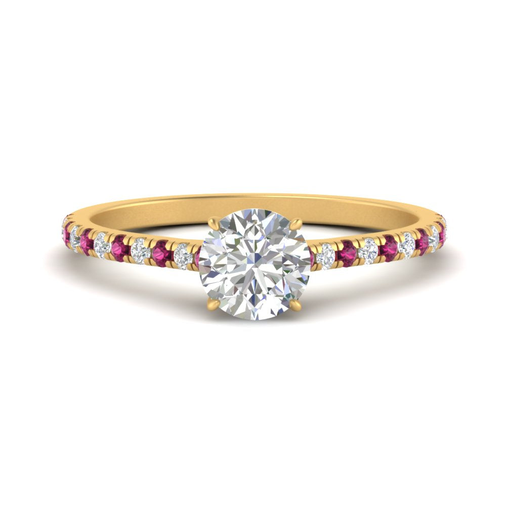 french-pave-round-petite-pink-sapphire-engagement-ring-in-FD9918RORGSADRPIANGLE3-NL-YG