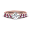 Load image into Gallery viewer, french-pave-round-petite-pink-sapphire-wedding-ring-set-in-FD9918ROGSADRPIANGLE3-NL-RG-B1
