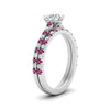 Load image into Gallery viewer, french-pave-round-petite-pink-sapphire-wedding-ring-set-in-FD9918ROGSADRPIANGLE3-NL-WG-B1
