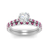 Load image into Gallery viewer, french-pave-round-petite-pink-sapphire-wedding-ring-set-in-FD9918ROGSADRPIANGLE3-NL-WG-B1