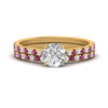 Load image into Gallery viewer, french-pave-round-petite-pink-sapphire-wedding-ring-set-in-FD9918ROGSADRPIANGLE3-NL-YG-B1