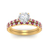 Load image into Gallery viewer, french-pave-round-petite-pink-sapphire-wedding-ring-set-in-FD9918ROGSADRPIANGLE3-NL-YG-B1