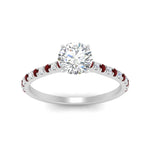 Load image into Gallery viewer, french-pave-round-petite-ruby-engagement-ring-in-FD9918RORGRUDRANGLE3-NL-WG
