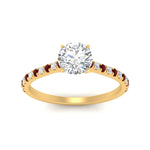 Load image into Gallery viewer, french-pave-round-petite-ruby-engagement-ring-in-FD9918RORGRUDRANGLE3-NL-YG
