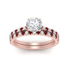 Load image into Gallery viewer, french-pave-round-petite-ruby-wedding-ring-set-in-FD9918ROGRUDRANGLE3-NL-RG-B1