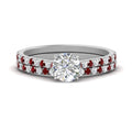 Thumbnail 22 - french-pave-round-petite-ruby-wedding-ring-set-in-FD9918ROGRUDRANGLE3-NL-WG-B1