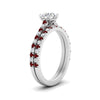 Load image into Gallery viewer, french-pave-round-petite-ruby-wedding-ring-set-in-FD9918ROGRUDRANGLE3-NL-WG-B1