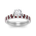 Thumbnail 23 - french-pave-round-petite-ruby-wedding-ring-set-in-FD9918ROGRUDRANGLE3-NL-WG-B1