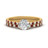 Load image into Gallery viewer, french-pave-round-petite-ruby-wedding-ring-set-in-FD9918ROGRUDRANGLE3-NL-YG-B1