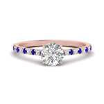 Load image into Gallery viewer, french-pave-round-petite-sapphire-engagement-ring-in-FD9918RORGSABLANGLE3-NL-RG
