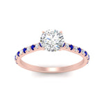 Load image into Gallery viewer, french-pave-round-petite-sapphire-engagement-ring-in-FD9918RORGSABLANGLE3-NL-RG
