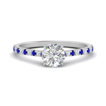 Load image into Gallery viewer, french-pave-round-petite-sapphire-engagement-ring-in-FD9918RORGSABLANGLE3-NL-WG
