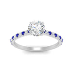 Load image into Gallery viewer, french-pave-round-petite-sapphire-engagement-ring-in-FD9918RORGSABLANGLE3-NL-WG

