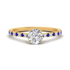 Load image into Gallery viewer, french-pave-round-petite-sapphire-engagement-ring-in-FD9918RORGSABLANGLE3-NL-YG