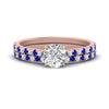 Load image into Gallery viewer, french-pave-round-petite-sapphire-wedding-ring-set-in-FD9918ROGSABLANGLE3-NL-RG-B1