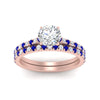 Load image into Gallery viewer, french-pave-round-petite-sapphire-wedding-ring-set-in-FD9918ROGSABLANGLE3-NL-RG-B1