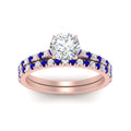 Thumbnail 62 - french-pave-round-petite-sapphire-wedding-ring-set-in-FD9918ROGSABLANGLE3-NL-RG-B1