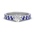 Thumbnail 7 - french-pave-round-petite-sapphire-wedding-ring-set-in-FD9918ROGSABLANGLE3-NL-WG-B1