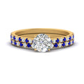 Thumbnail 34 - french-pave-round-petite-sapphire-wedding-ring-set-in-FD9918ROGSABLANGLE3-NL-YG-B1