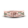 Load image into Gallery viewer, french-pave-semi-mount-contour-emerald-wedding-band-in-rose-gold-FD9986B1SMGEMGR-NL-RG