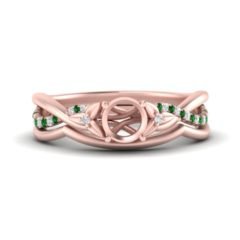 french-pave-semi-mount-contour-emerald-wedding-band-in-rose-gold-FD9986B1SMGEMGR-NL-RG