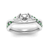 Load image into Gallery viewer, french-pave-semi-mount-contour-emerald-wedding-band-in-white-gold-FD-9986B1SMGEMGR-NL-WG
