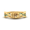 Load image into Gallery viewer, french-pave-semi-mount-contour-emerald-wedding-band-in-yellow-gold-FD9986B1SMGEMGR-NL-YG