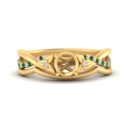 french-pave-semi-mount-contour-emerald-wedding-band-in-yellow-gold-FD9986B1SMGEMGR-NL-YG