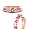Load image into Gallery viewer, french-pave-semi-mount-contour-pink-sapphire-wedding-band-in-rose-gold-FD9986B1SMGSADRPI-NL-RG