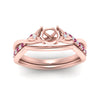 Load image into Gallery viewer, french-pave-semi-mount-contour-pink-sapphire-wedding-band-in-rose-gold-FD9986B1SMGSADRPI-NL-RG