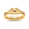 Load image into Gallery viewer, french-pave-semi-mount-contour-pink-sapphire-wedding-band-in-yellow-gold-FD9986B1SMGSADRPI-NL-YG