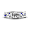 Load image into Gallery viewer, french-pave-semi-mount-contour-sapphire-wedding-band-in-white-gold-FD9986B1SMGSABL-NL-WG