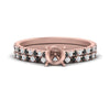 Load image into Gallery viewer, french-pave-semi-mount-petite-black-diamond-wedding-ring-set-in-FD9918SMGBLACKANGLE3-NL-RG-B1