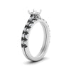 Load image into Gallery viewer, french-pave-semi-mount-petite-black-diamond-wedding-ring-set-in-FD9918SMGBLACKANGLE3-NL-WG-B1