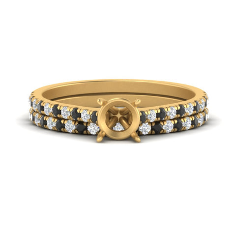 french-pave-semi-mount-petite-black-diamond-wedding-ring-set-in-FD9918SMGBLACKANGLE3-NL-YG-B1